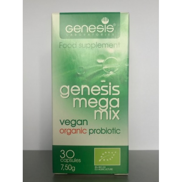 Mega Mix Vegan Organic Probiotic 30 Capsules_BG-BIO-04